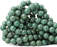 Vista 13 de 60 cuentas redondas sueltas de piedra dálmata natural de 0.236 pulgadas (0.236 in) para hacer joyas, hallazgos de bricolaje, 1 hebra de 15 pulgadas