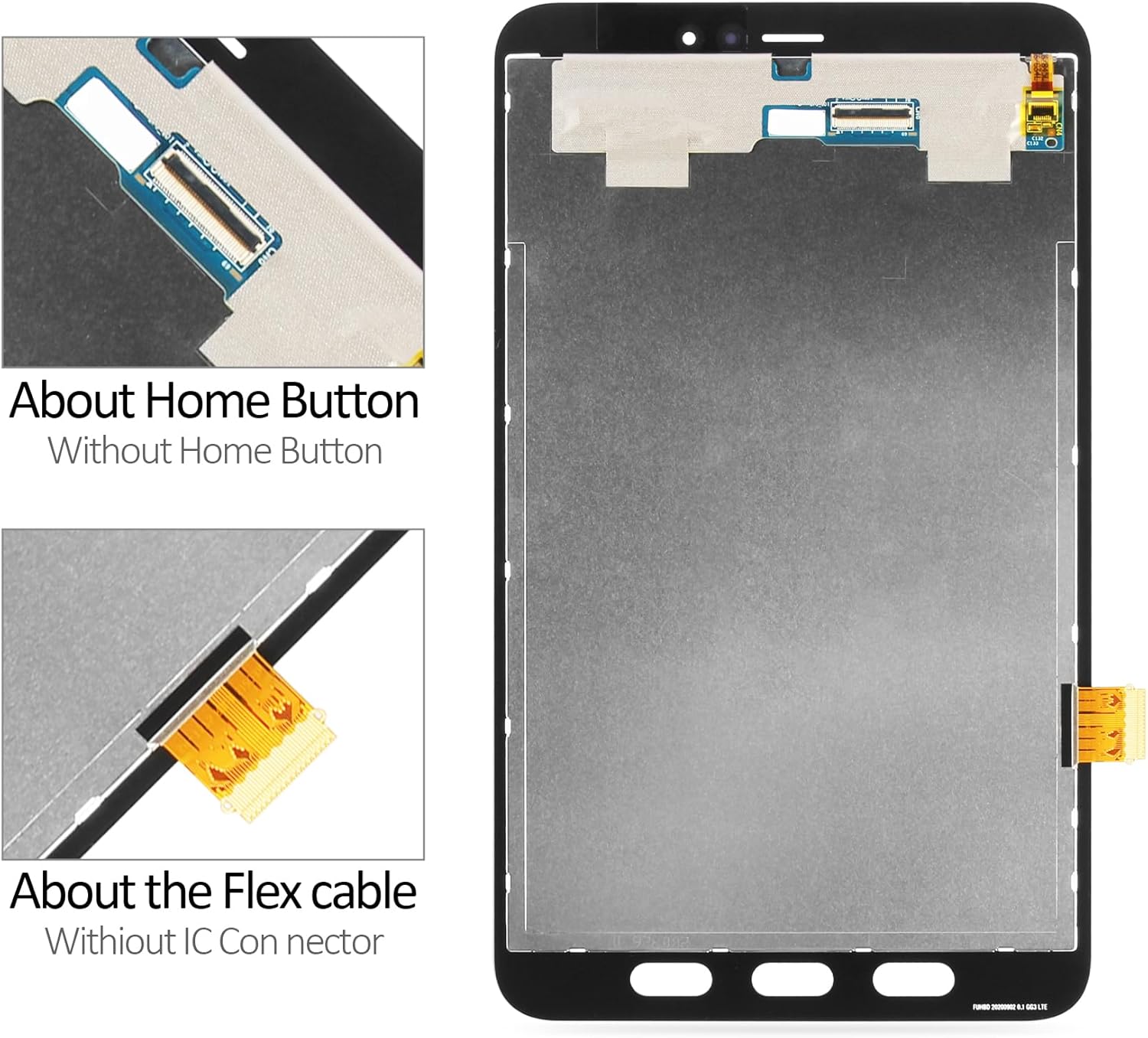 A-MIND Original OEM for Samsung Galaxy Tab Active 3 T575 T577 (Not fit for SM-T570) LCD Display Screen Replacement 8.0" 2020 Screen Digitizer Assembly Repair Kit with Tools(Black)