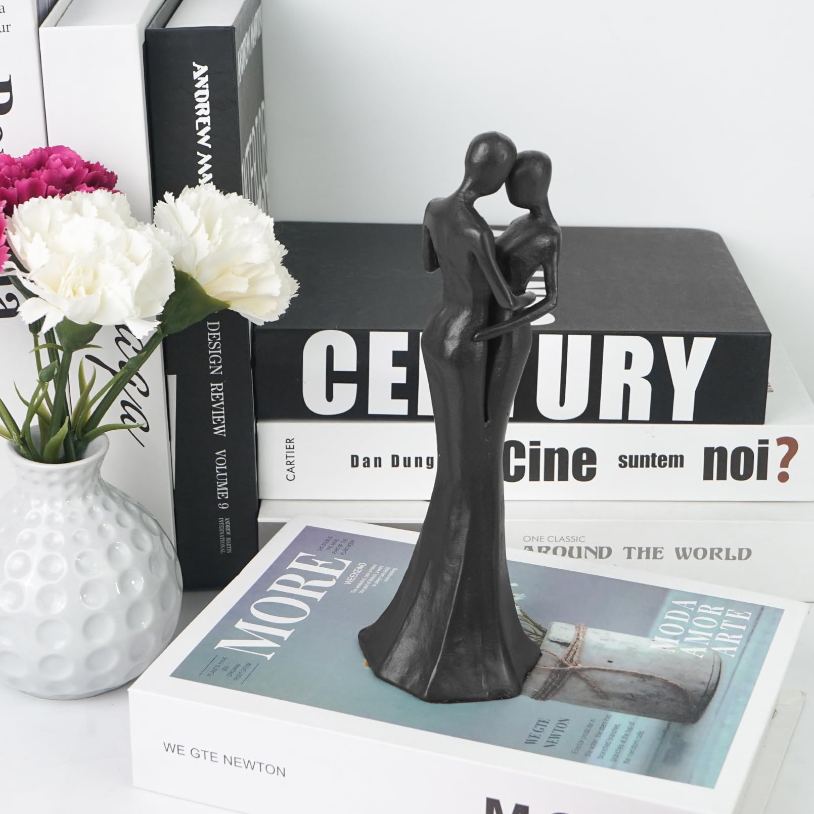 Figurine De Vieux Couple, Anniversaire De Mariage, Sculpture D'amour