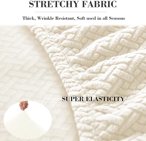 Miniatura 4 de Fundas de cojín para sofá seccional, fundas de sofá seccional para muebles, fundas de sofá elásticas lavables y suaves, antideslizantes, agradables