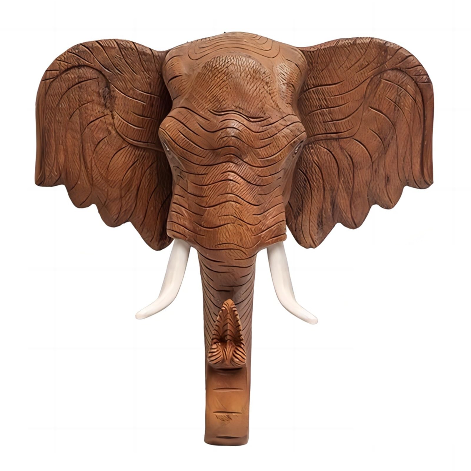 象の頭 オブジェ 壁掛けタイプ