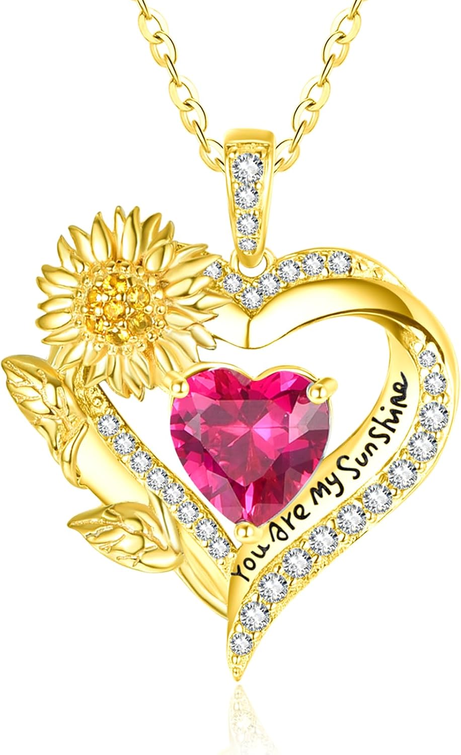 Heart Necklaces for Women 14K Gold/White Gold/Rose Gold Overlapping Double Hearts Necklace Valentines Day Anniversary Birthday Gift for Wife Mom Her