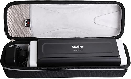 Mchoi Estuche rígido de viaje para Brother ADS-1250W / ADS-1700W / ADS-1800W / ADS-1200 / ADS-1300 /ADS-1350w / Bolsa de almacenamiento protectora