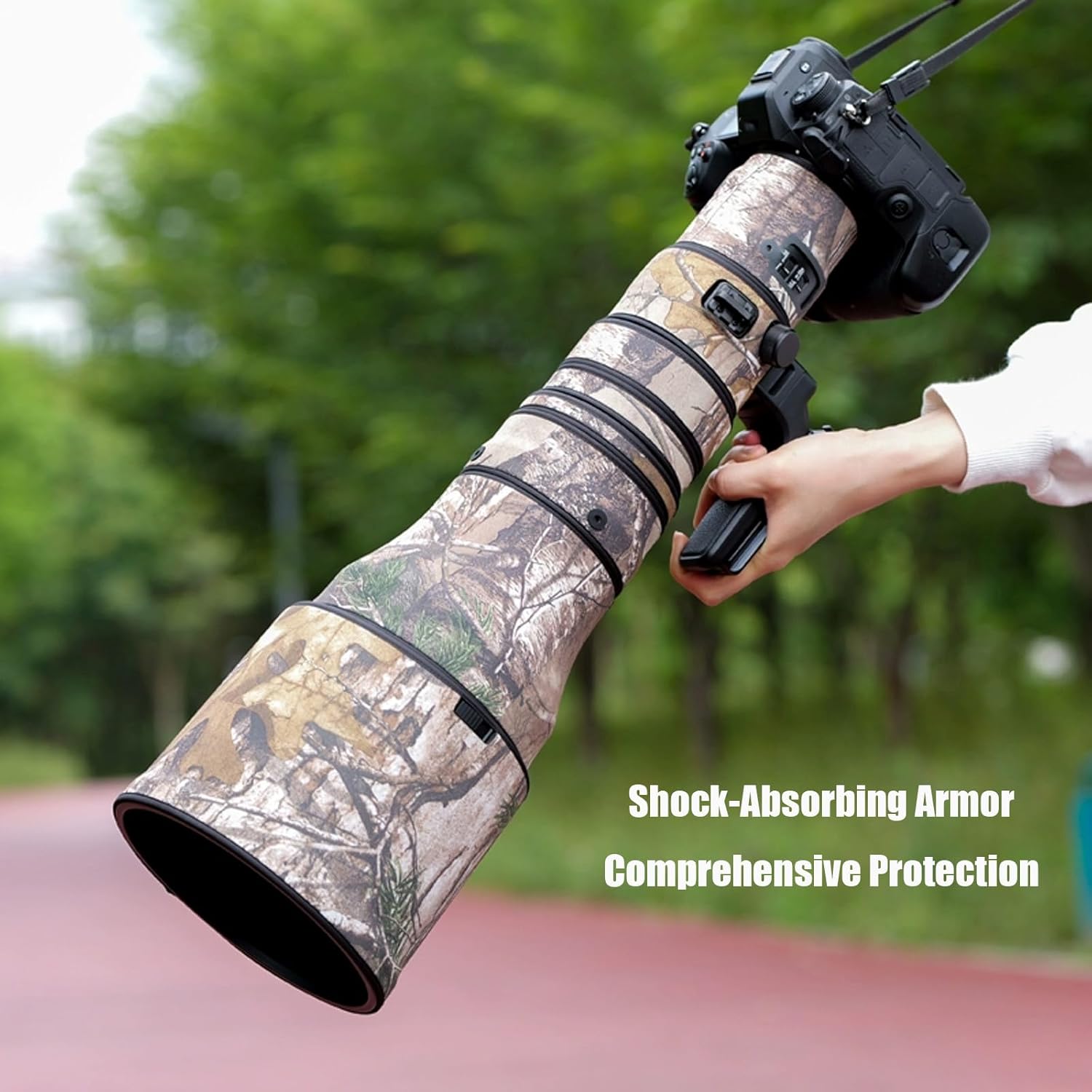 Lens Cover for Nikon Z 800mm F/6.3 VR S Camouflage Camera Lens Protection Sleeve (Color #MC Camouflage - Waterproof) Rain Cover