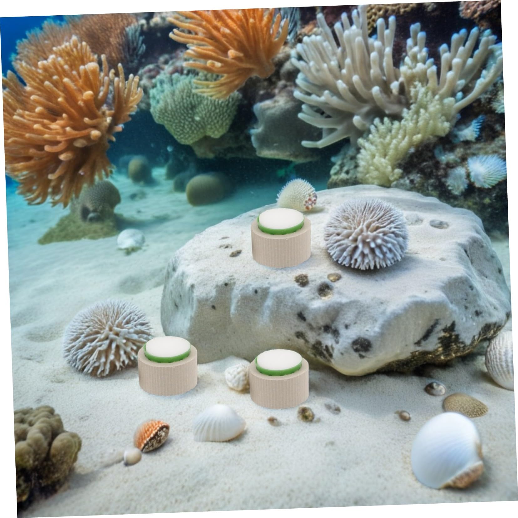 15 Satz Aquarium Pflanzenhalter Pflanzengewichte Keramik Ringe Anti-schwebend Pflanzenschutz Fischglas Dekoration Wasserpflanzen Fixierhalter für Aquarien Gestaltung
