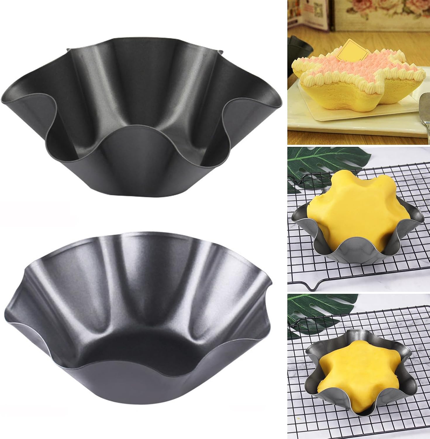 Carbon Steel Tortillas Bowl Maker Delicate Flower Shape Carbon Steel Tortillas Bowl Baking Tray for Oven Use Oven Bakewares