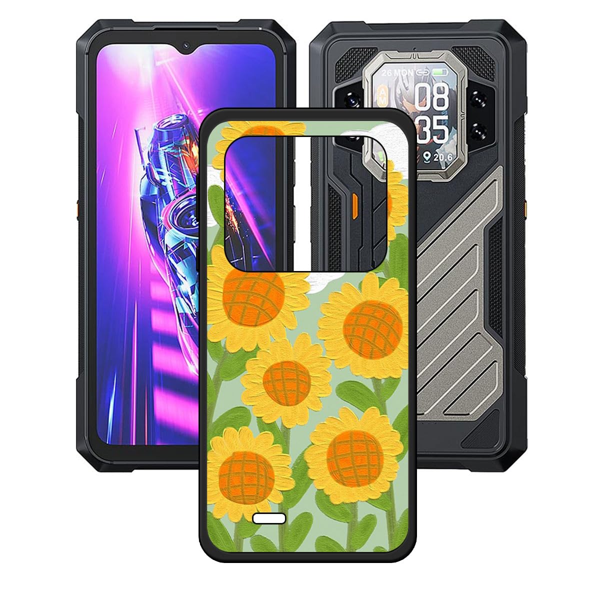 ESACMOT Custodia Antiurdo + 2 Pellicole Vetro Temperato Per Cubot Kingkong X. Cover In TPU Leggera, Protezione Militare, Bordi Rialzati, Kit Pulizia Incluso.