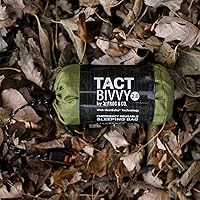 Vista 8 de Survival Frog Tact Bivvy 2.0 - Saco de dormir de emergencia con bolsa de transporte, mosquetón, silbato de supervivencia, ParaTinder, compacto