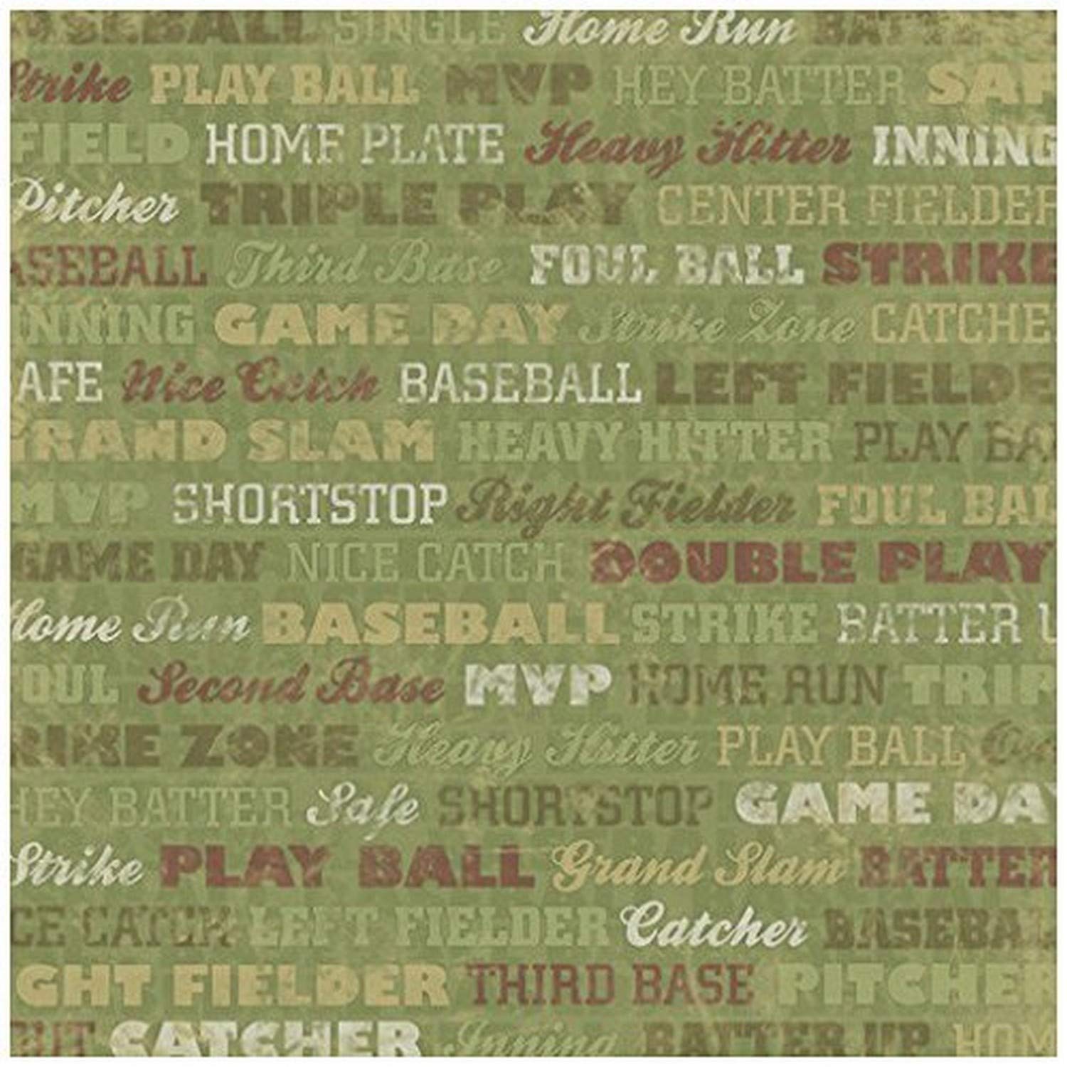 Unbekannt Karen Foster Design papier do scrapbookingu, 25 arkuszy, Grand Slam Collage, 12 x 12