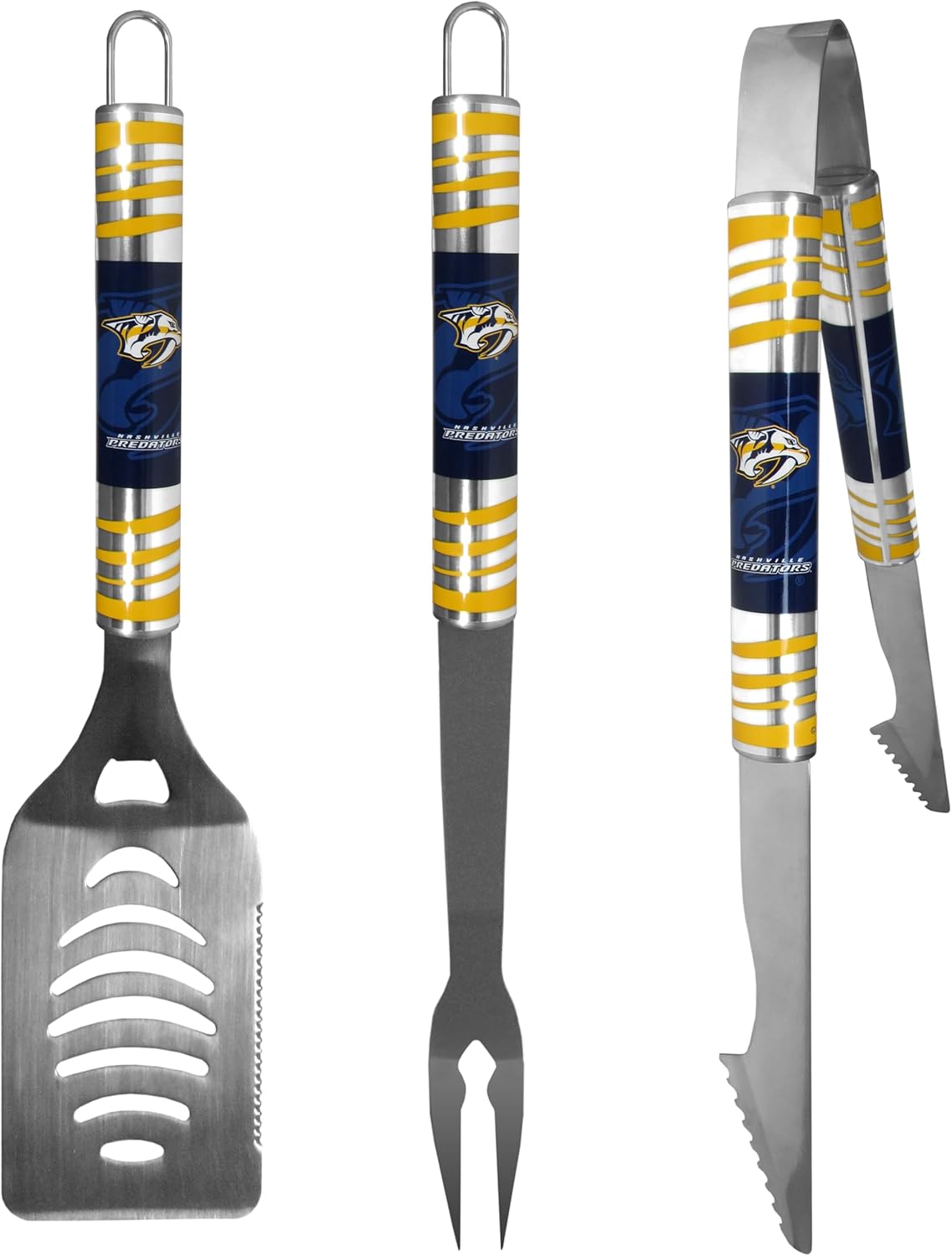 Siskiyou Sports NHL Nashville Predators 3 pc Tailgater BBQ Tools, One Size, Team Colors