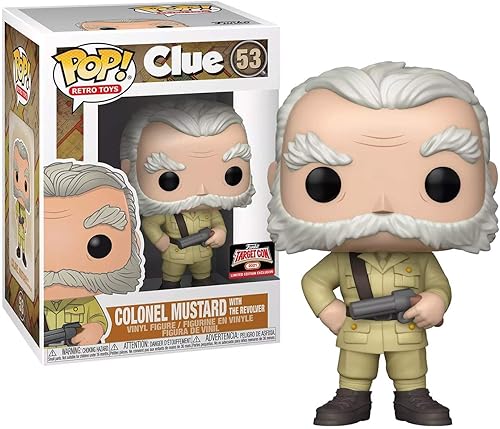 Funko POP! Juguetes retro de vinilo #53: Clue Coronel Mostaza con El Revólver, Target Con 2021 Edición Limitada Exclusivo