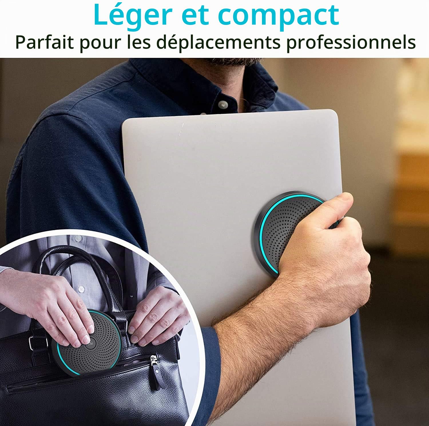 Microphone USB pour conférence vidéoconférence PC, Cours en Ligne Jeux Zoom | Plug & Play, Compatible avec Mac Windows PC, Pas un locuteur