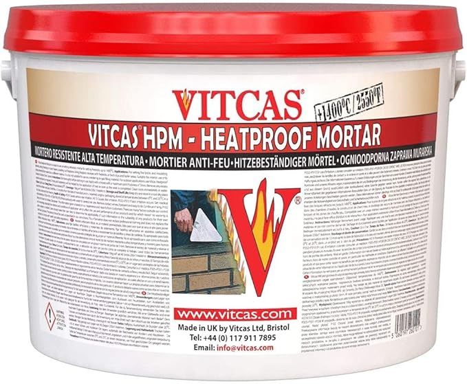 VITCAS HPMHeatproof Mortar Air Setting Cement Ready Mixed Heat