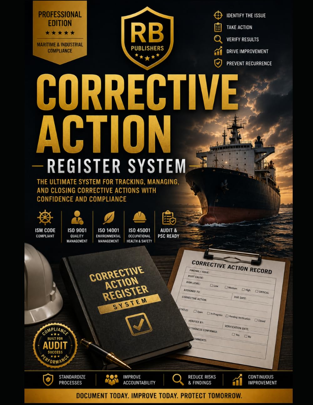Corrective Action Register System: Audit-Ready Record Book for Root Cause Analysis, Action Tracking, Effectiveness Verification and Continuous ... 9001, ISO 14001, ISO 45001 & ISM Compliance