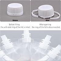 Vista 3 de 10 frascos de plástico ocultables, bolsas reutilizables de 8 onzas con embudo para actividades al aire libre, hogar, viajes