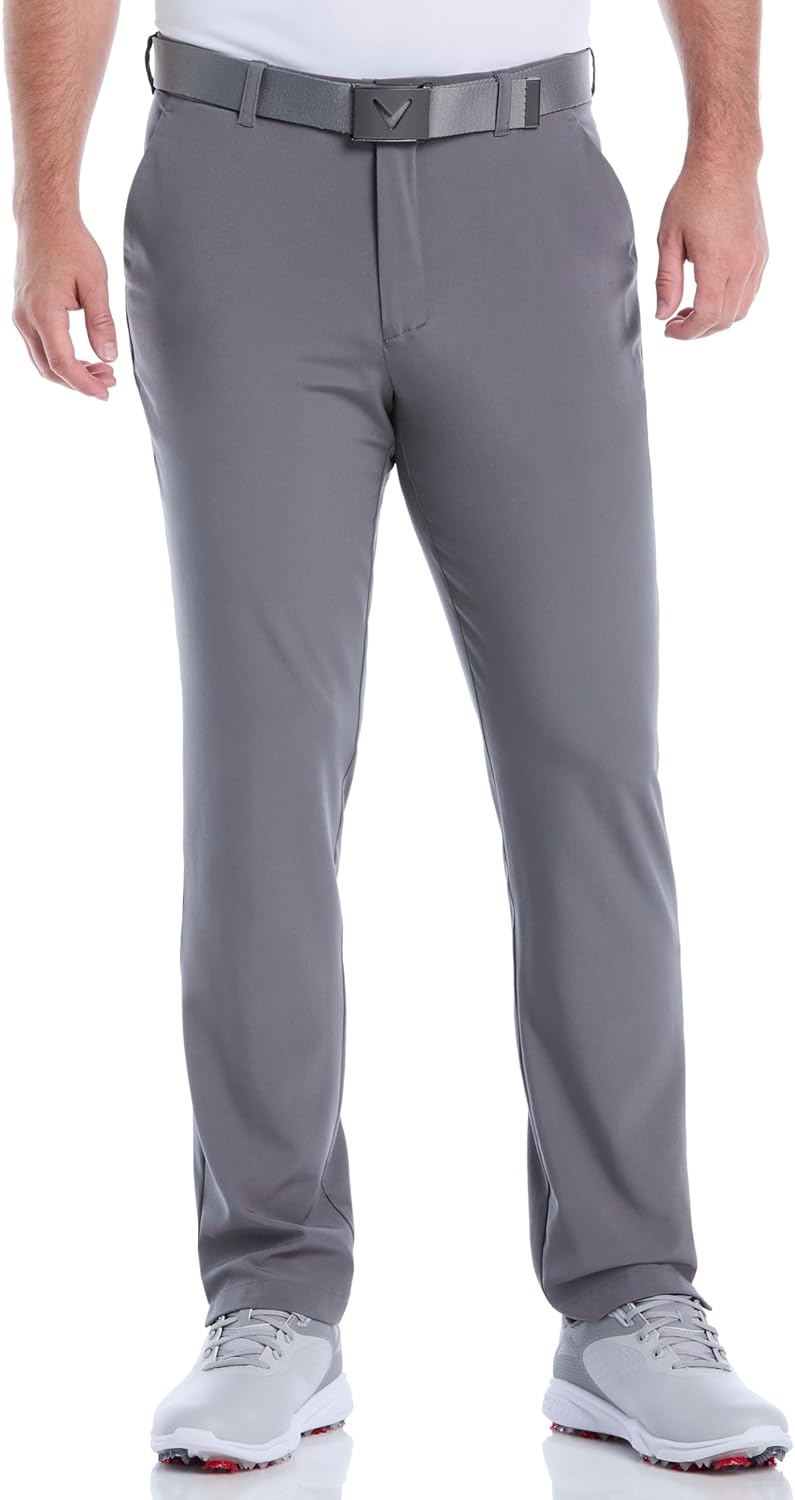 Callaway Mens Swing Tech Stretch Golf Pant with Active Waistband, 30"/32"/34" Inseams, Moisture-Wicking, Sun Protection