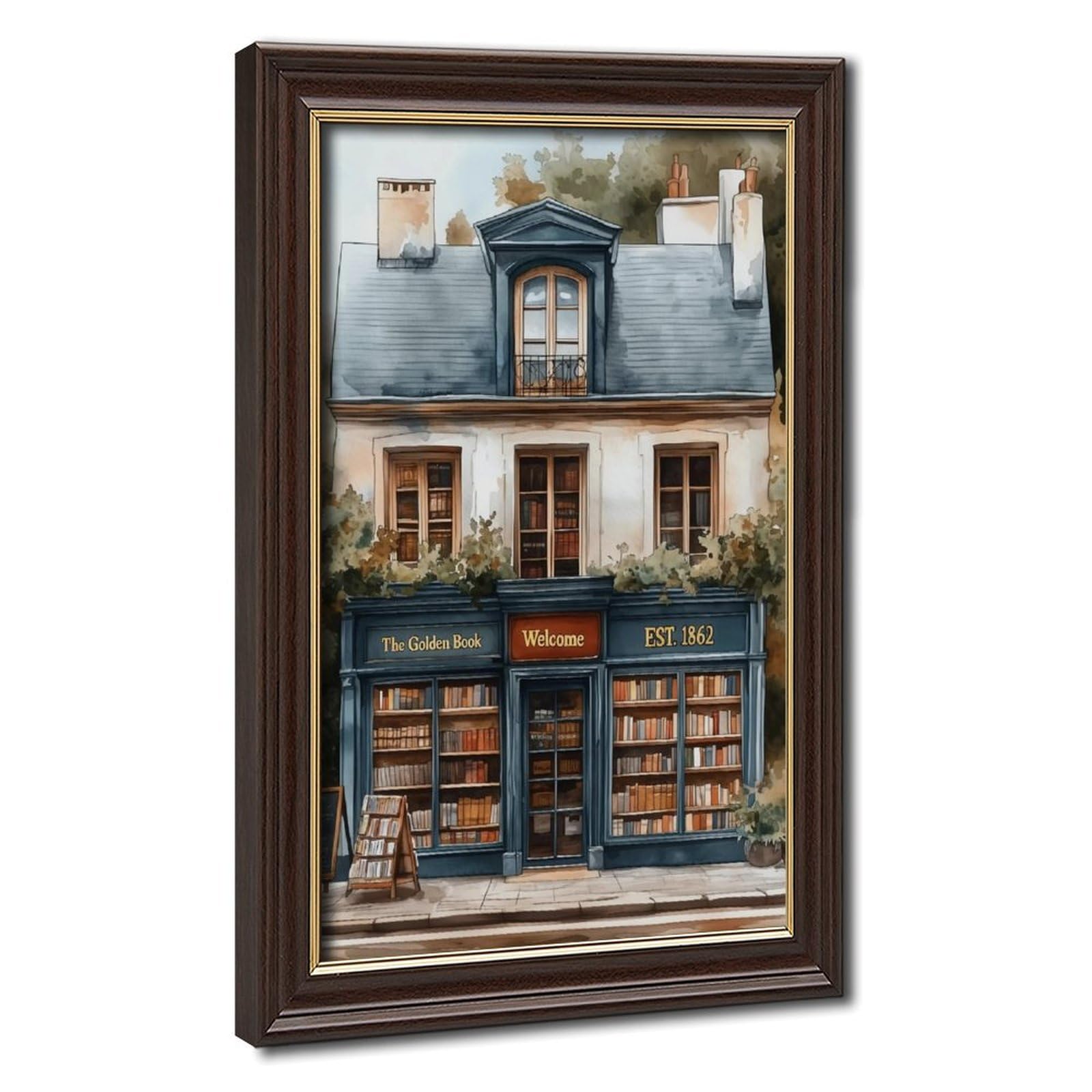 Bareronor Bookish Canvas Poster for Living Room Decor Gift
