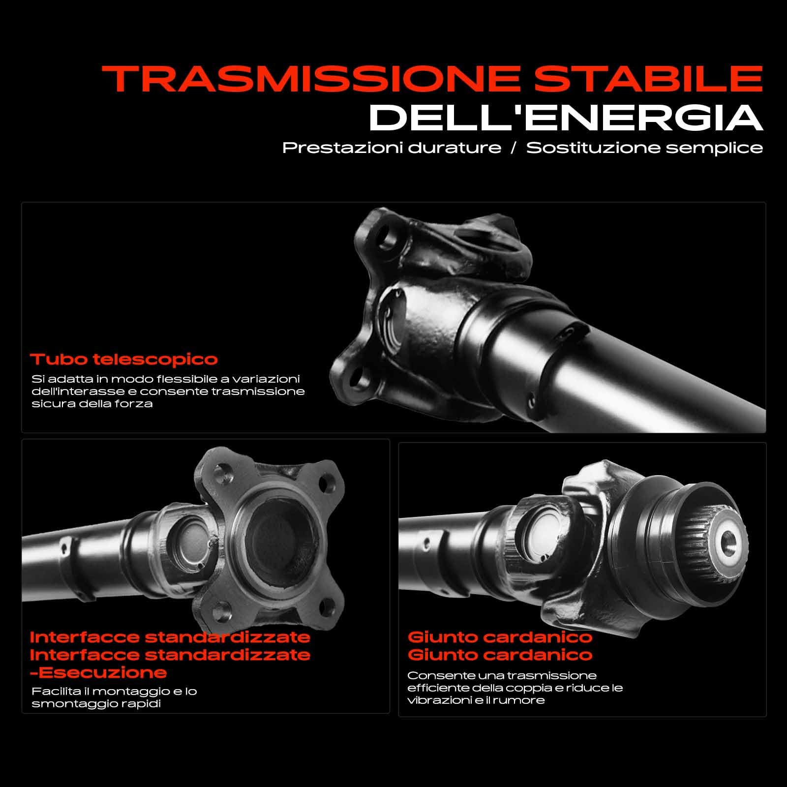 Frankberg Albero cardanico Albero Motore Anteriore Compatibile con X5 F15 F85 X5 E70 X6 E71 E72 Replace# 26209425907