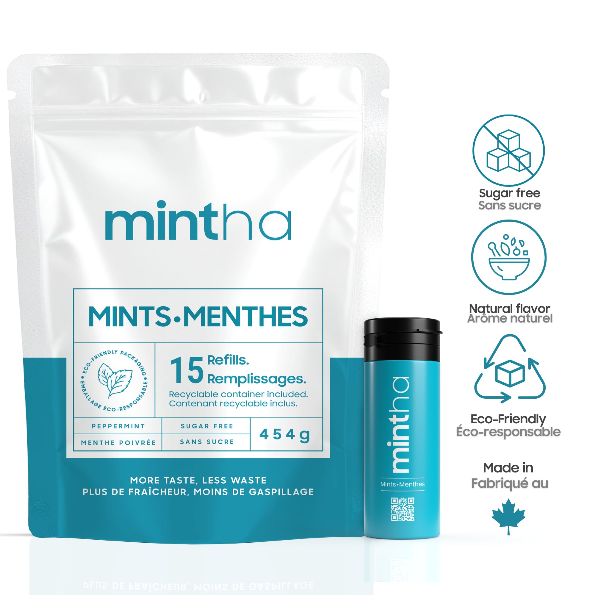Mintha Breath Freshening Mints - Sugar-Free, Eco-Responsible