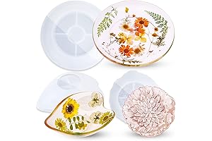 NiArt Dish Resin Molds for Agate Cheese Boards, Geode Jewelry Trays