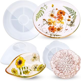 NiArt Epoxy Resin Soft Silicone Molds DIY Casting 3 Shapes Handmade Druz...