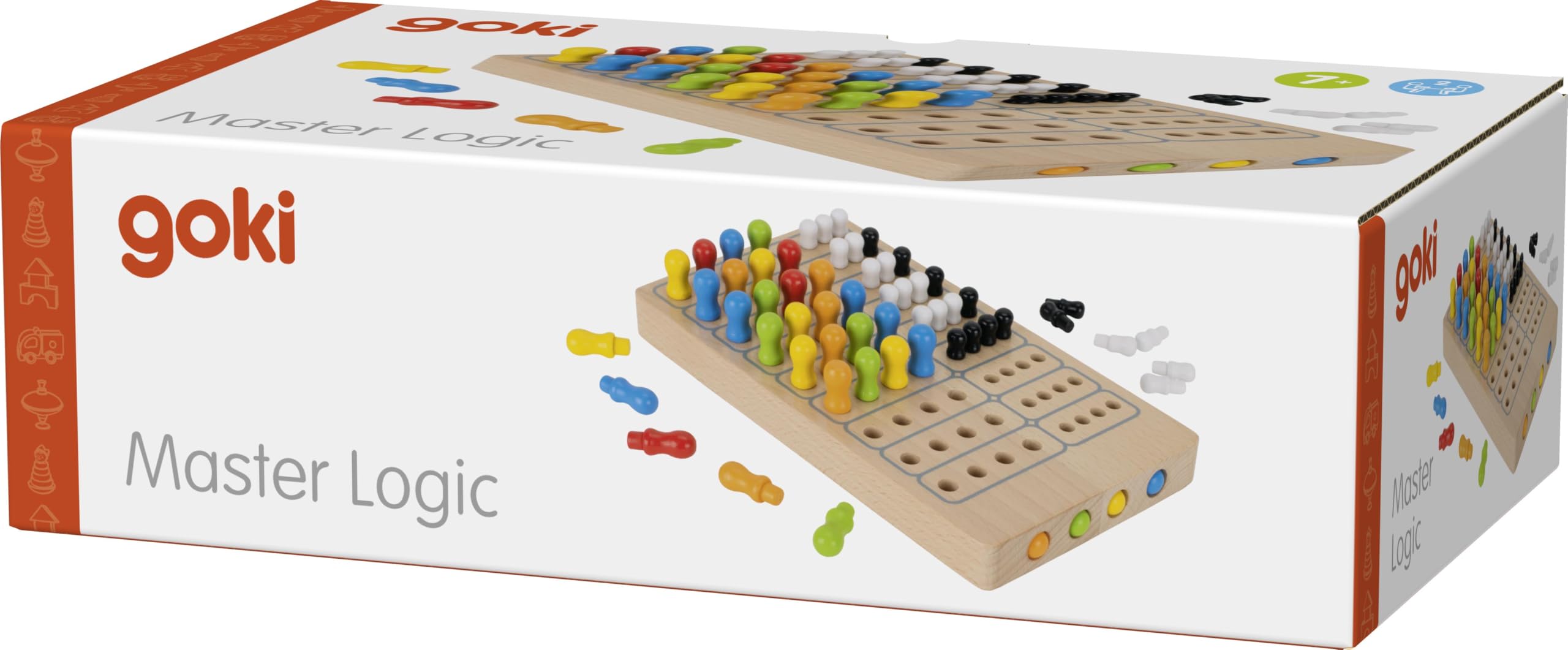 Superhirn Master Of Logic - Logikspiel Aus Holz Für 2 Spieler, Farbcode-Knobelei