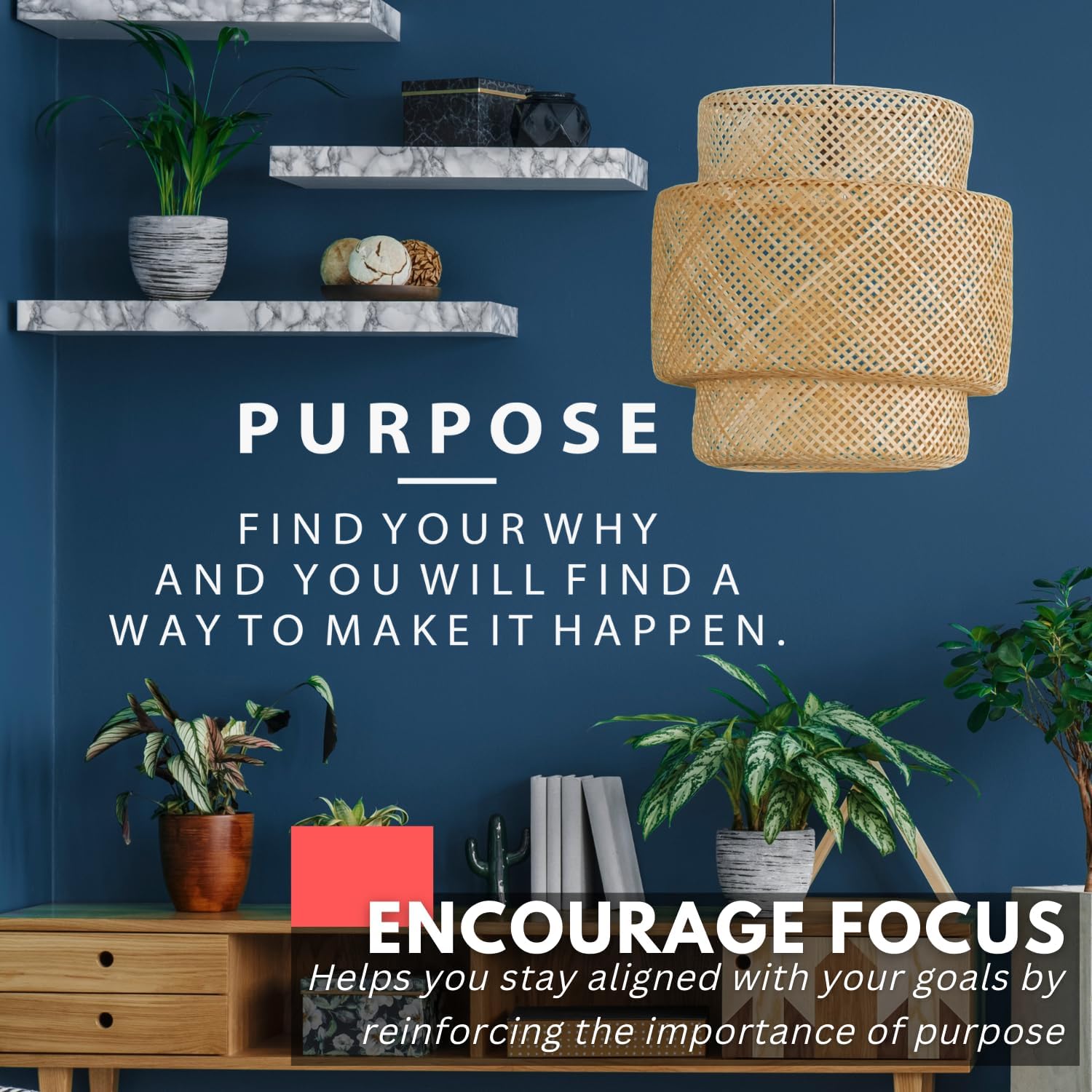 My Vinyl Story - Purpose Find Your Why Wall Decal - Inspirational Motivational Sticker Quote Vinyl Word Art Decor for Home Office Classroom Gym - Easy to Apply, Removable (White, 60x22 inches)