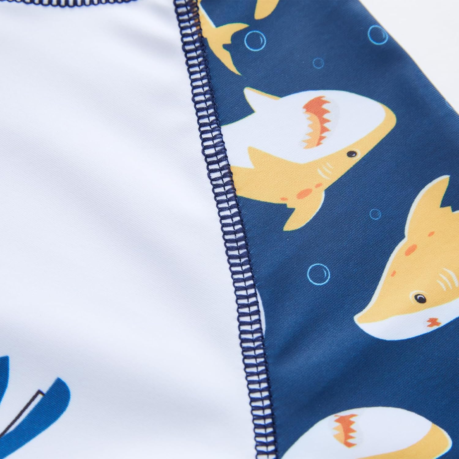 Little Boys' Rash Guard Sets Short Sleeve Shirts Swim Trunks Swimsuit Bathing Set 2pc 4-12Years - Image 6