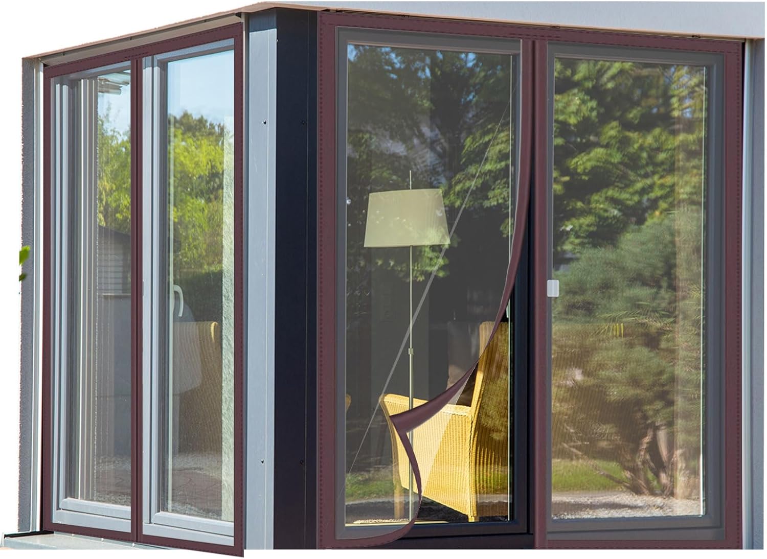 Transparent Magnetic Insect Screen Door - Self-Sealing Double-Sided ...