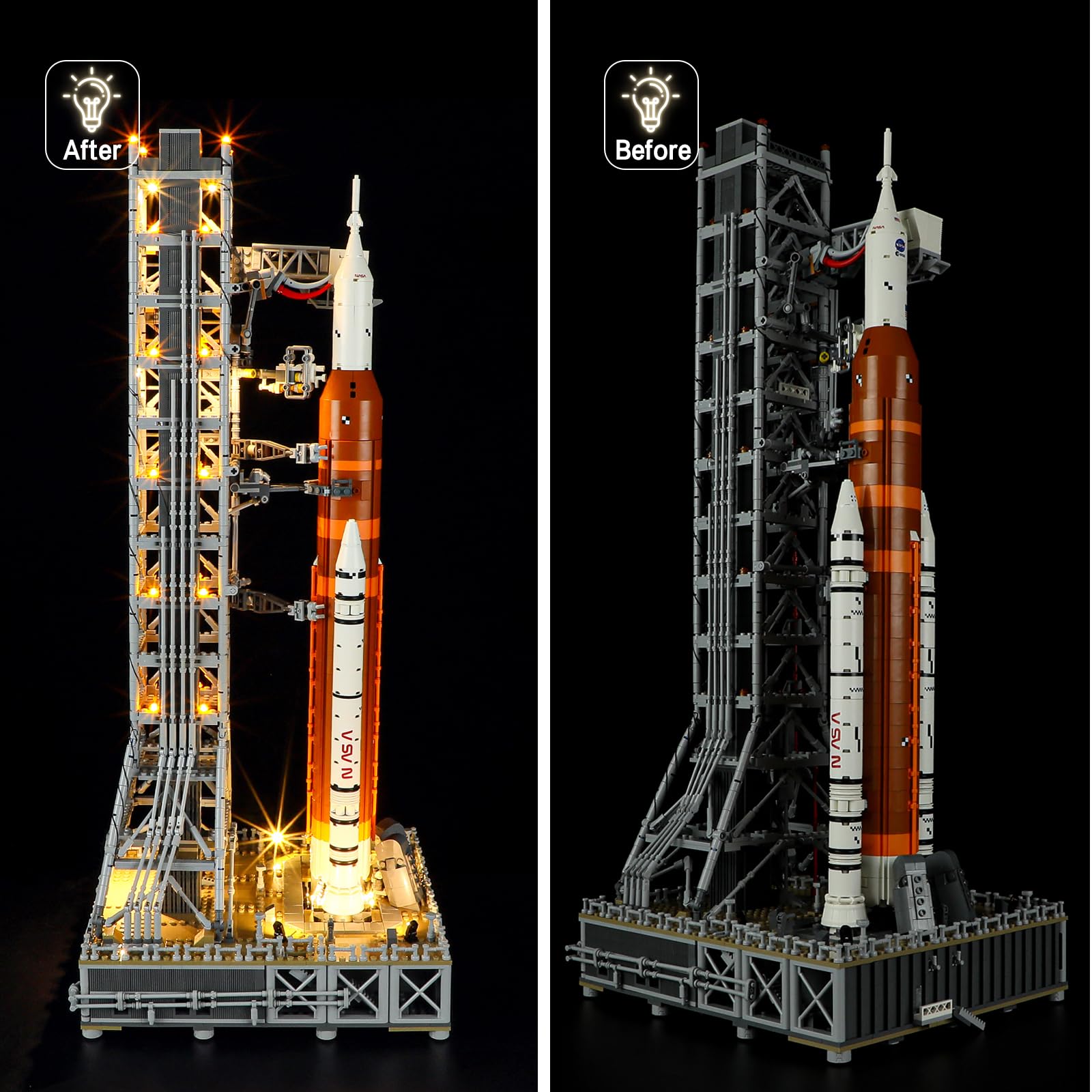 LED Light Kit Compatible with Lego NASA Artemis Space Launch System Set, Compatible with Lego 10341 (Lights Only, No Models)