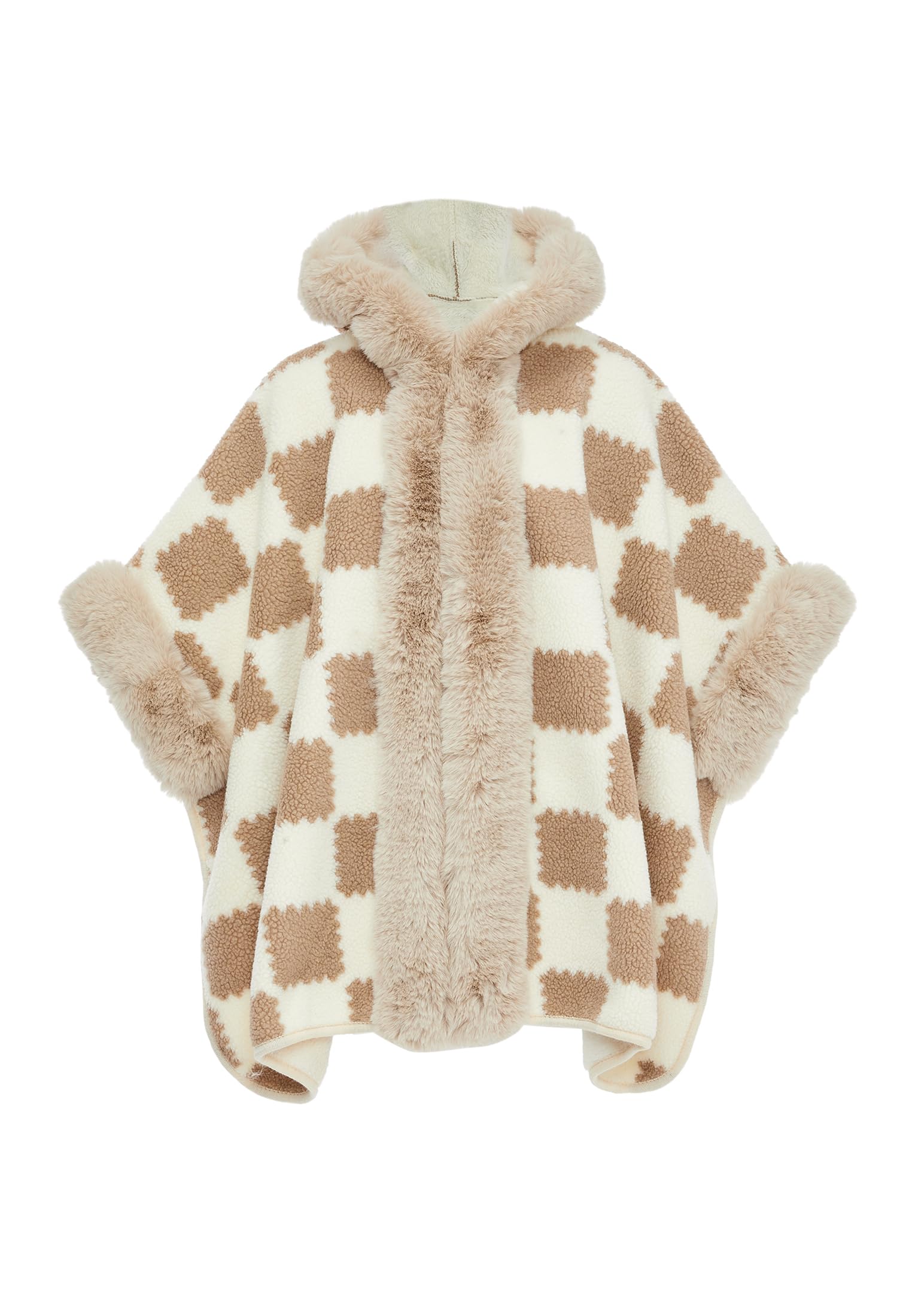 OSHA Poncho de Rejilla Deman Jersey de cárdigan para Mujer
