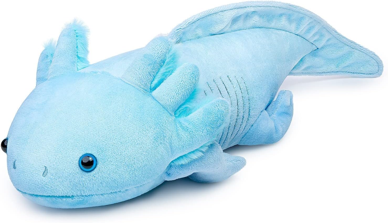 Tiny Heart Axolotl Plush, 31 Inch Cute blue Large Axolotl