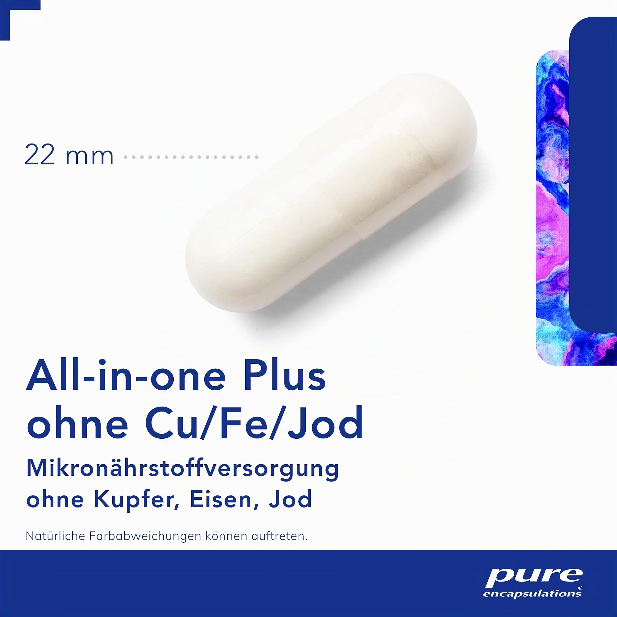 Pure Encapsulations - All-in-One Plus (ohne Cu, Fe & Jod) - Multivitamin und Mineralien - Immunsystem stärken - 180 Kapseln