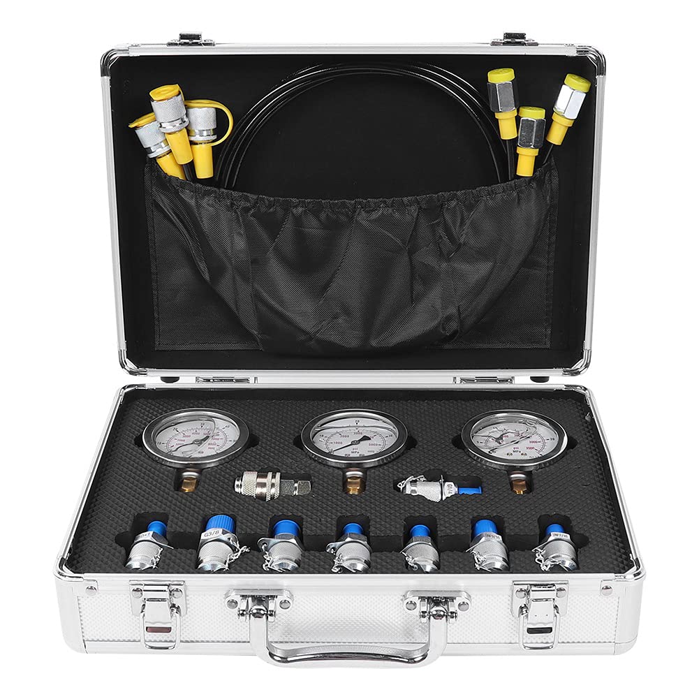TEST-KIT FÜR HYDRAULISCHE DRUCKMESSGERÄTE AUS ALUMINIUM, LEICHT FÜR TECHNIKMASCHINEN