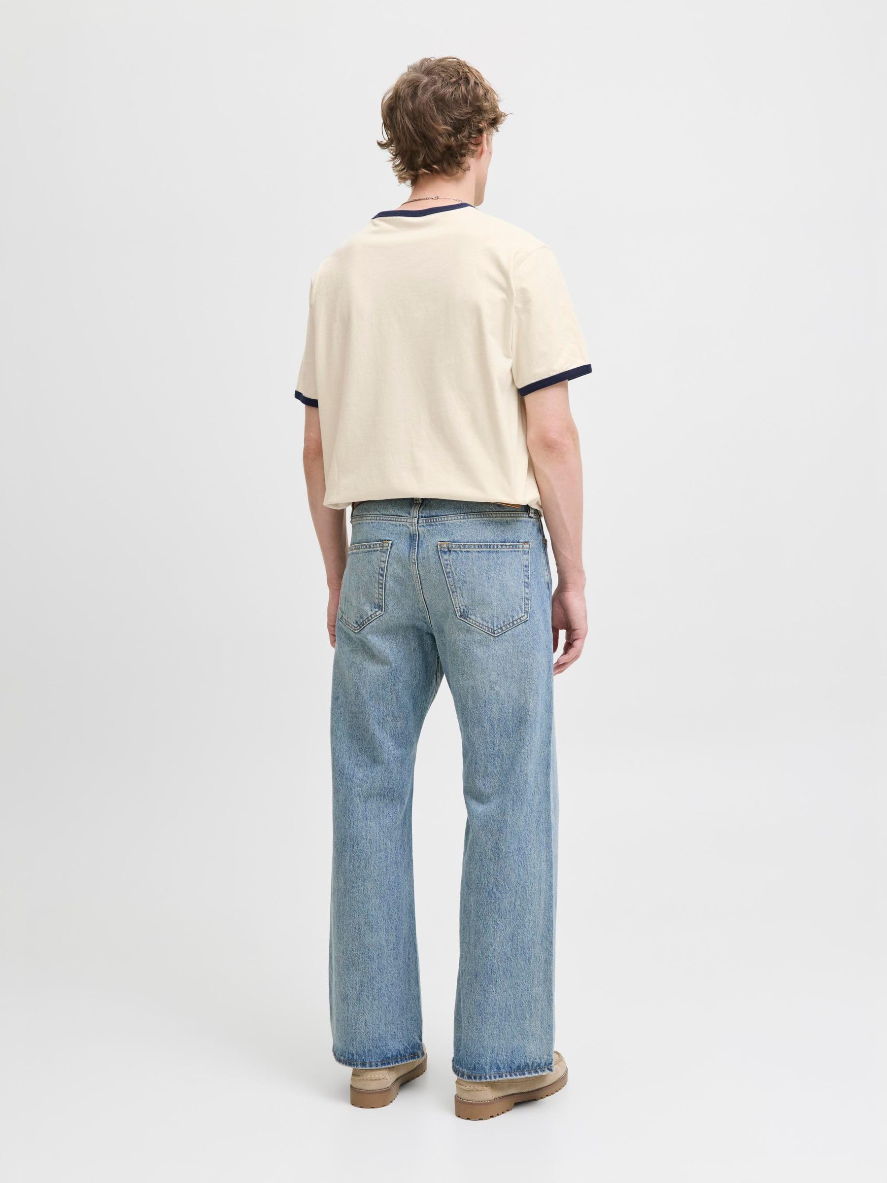 JACK & JONES Jornorrebro Ringer Tee SS Crew Neck, Antique White, L