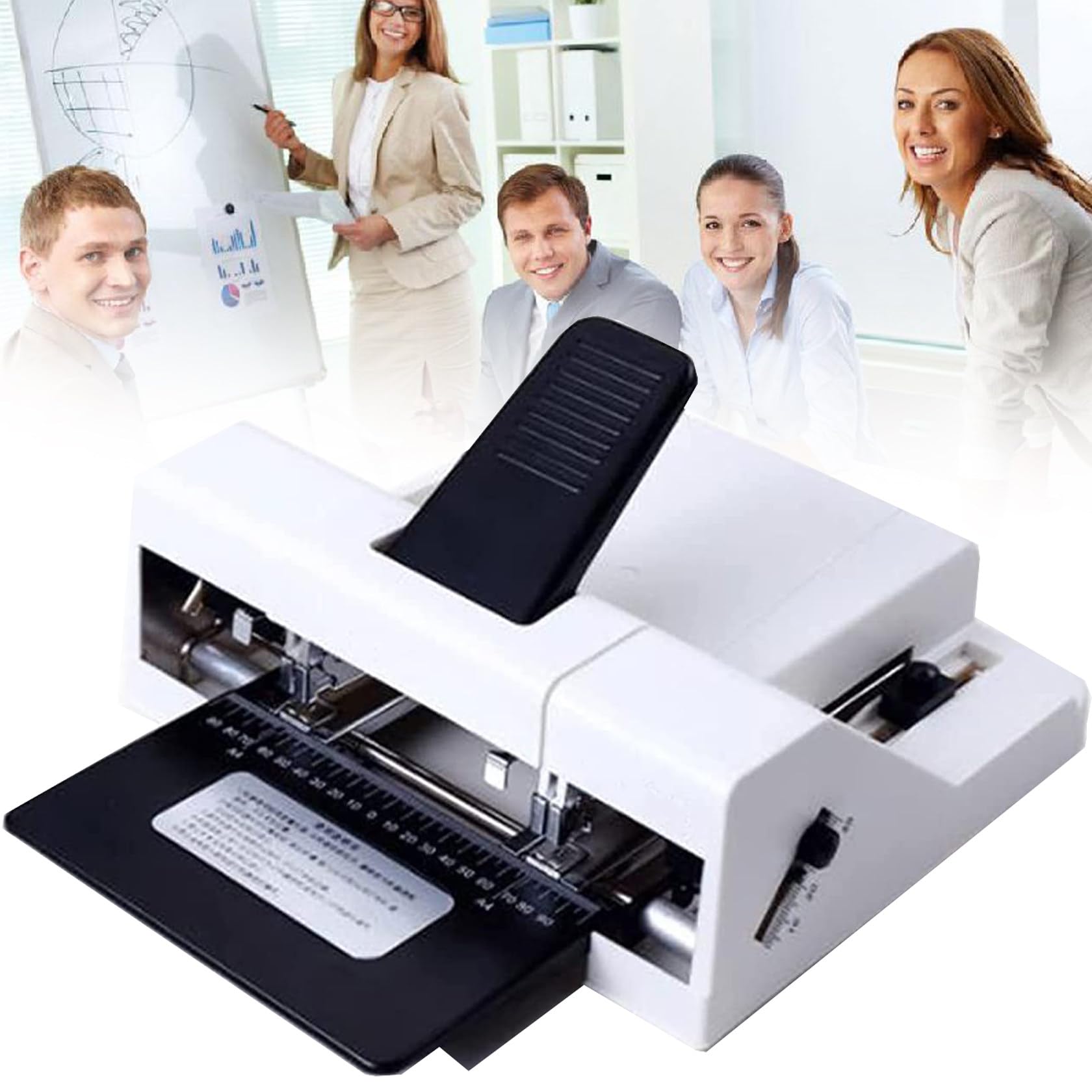 Pinzatrice Standard a Doppio Foro E Doppio Chiodo, per Carta Flessibile con Resistenza Normale Entro 250 G, Come Carta per Fotocopie, Carta Offset, ECC.