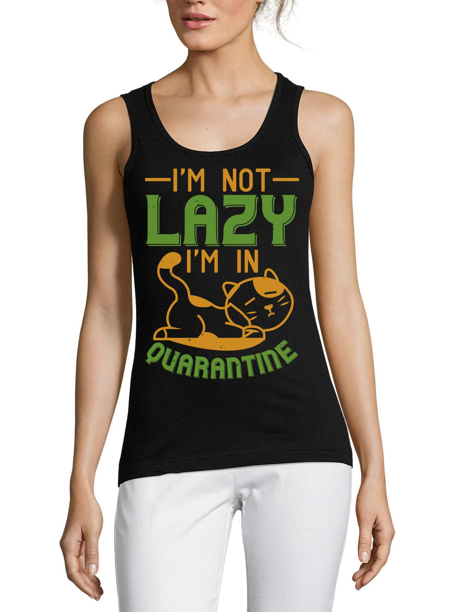 Camiseta sin mangas Atspauda de algodón para evitar calor con ropa cómoda 3