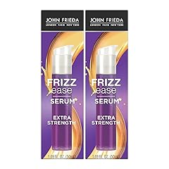 John Frieda Frizz Ease Extra Strength Hair Serum, Instantly Smooths for Healthy, Hydrated, Frizz-Free Hair, for Thick and Coarse Hair, with Argan + Coconut Oil for Heat Protection, 1.69 Oz, Pack of 2