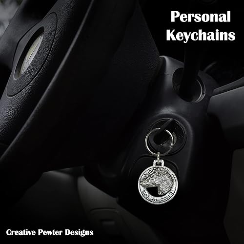 Miniatura 5 de Llavero de perro hecho a mano en anillo, 100 razas diferentes, peltre antiguo, fabricado en Estados Unidos