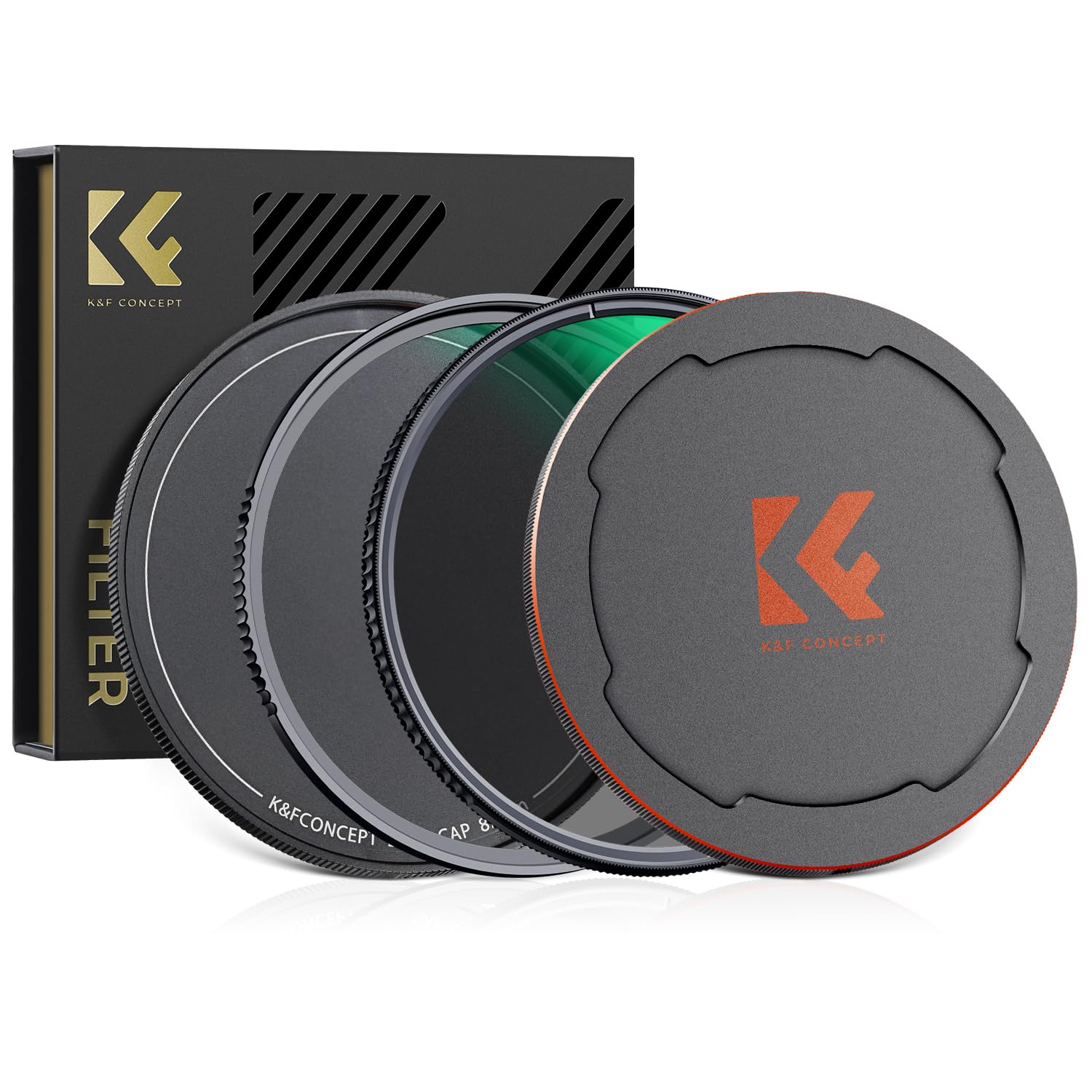 K&F CONCEPT 77mm UV CPL Filter Kit with Metal Caps, Nano-X Circular Polarizing (CPL) Lens Filter Cover Waterproof Multi-coated