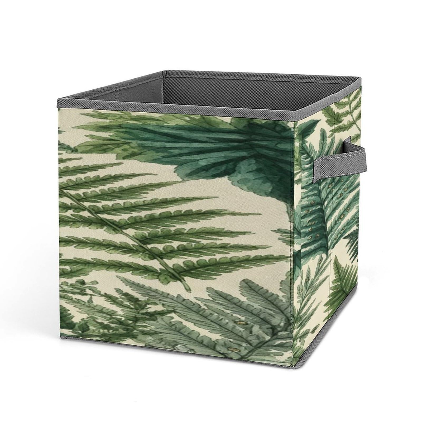 Fekiloot Style Green Leaf Botanical Storage Bins Storage Baskets