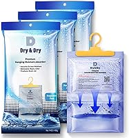 Vista 15 de Dry & Dry - Absorbentes de humedad y deshumidificadores para el hogar, sótano, dormitorio, deshumidificadores pequeños - Absorbentes de humedad
