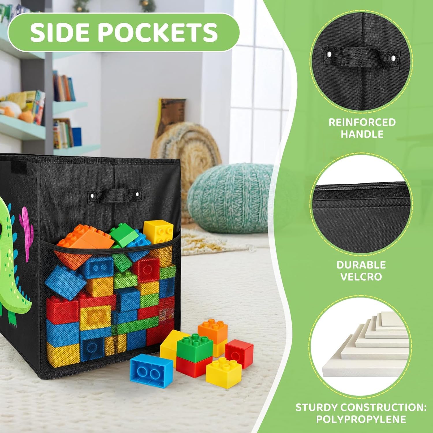 Caja de Almacenaje Juguetes,150l Baul Juguetes Infantil Plegable,Organizador de Juguetes ,Caja de Almacenamiento con Tapa y Asa para Niños Niñas, Dormitorio, Sala de Juegos, Guardería,98x34x40cm