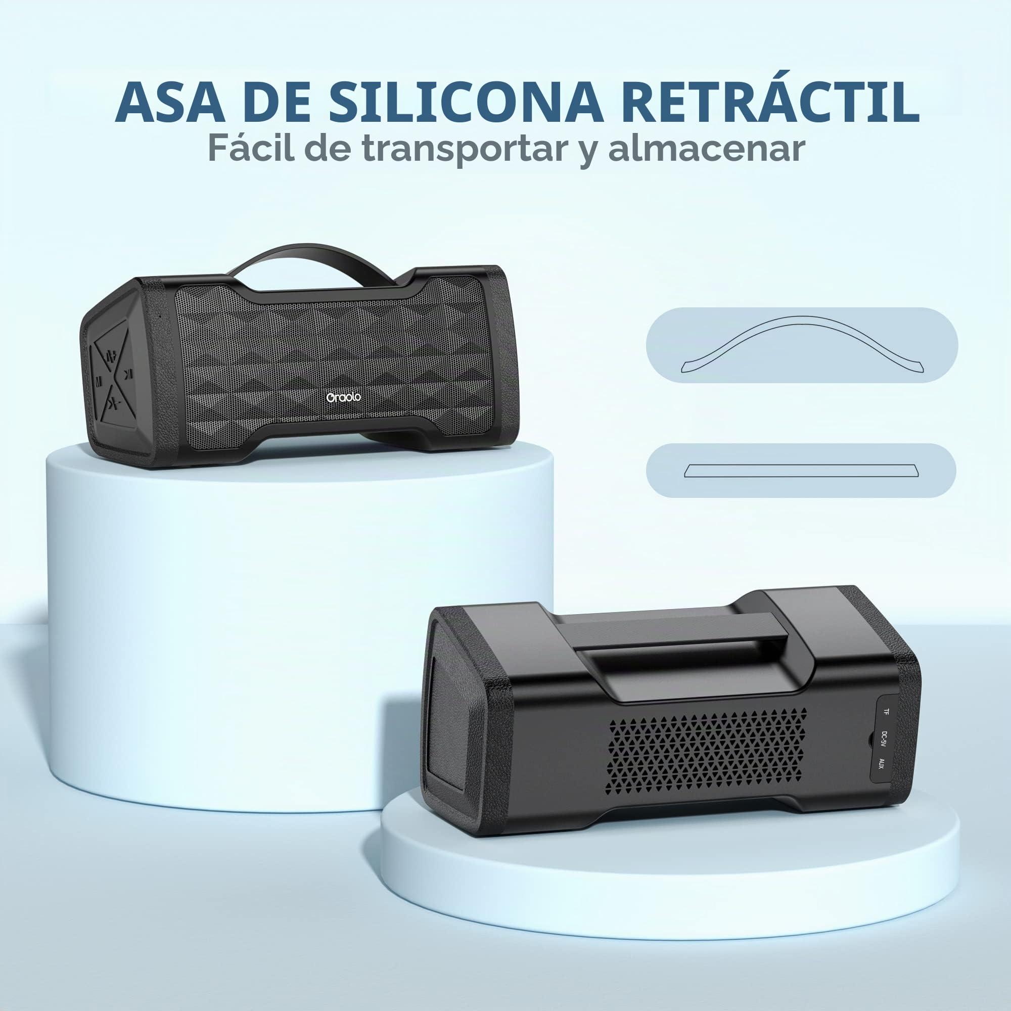 oraolo Altavoz Bluetooth Grande 5.3, Altavoz Bluetooth Potente 40W