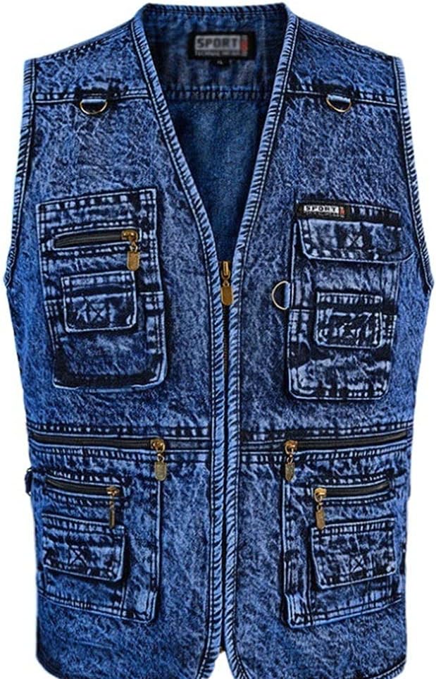 ライフジャケット フローティングベスト 救命胴衣 マルチポケット旅行写真ベスト メンズフライフィッシングベスト Xl レポーターのためのノースリーブのコットンジッパー写真釣りハンティングハイキング 選択 A Size