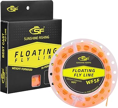 Amazon Co Jp Sf 溶接ループ ウェイト付き フライ フィッシング フローティング ライン フォワード フライ ライン 90ft Wf2 3 4 5 6 7 8f スポーツ アウトドア