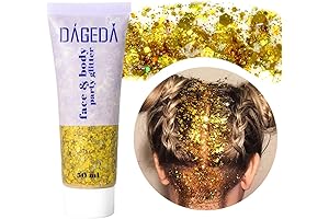 Karizma Holographic 24k Gold Glitter for Body, Face, Hair, and Nails