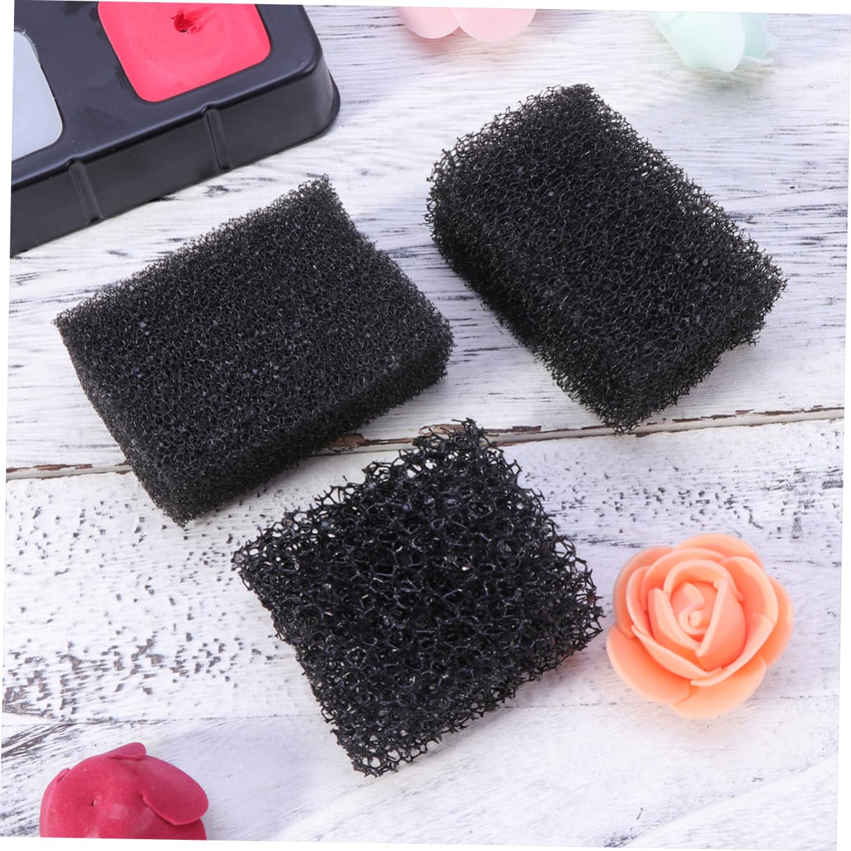 FOMIYES 9 Piezas Esponjas Punteadas Negras Esponja De Maquillaje De Efectos Especiales Maquillaje De Sangre Cepillo De Esponja Esponjas Maquillaje Cara Paquete Bolso