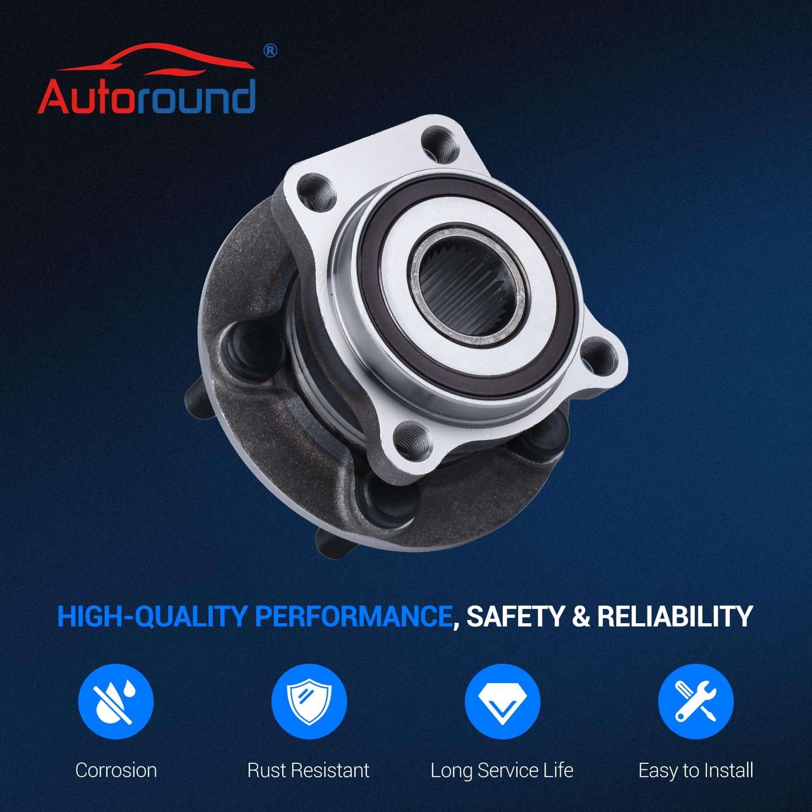 Amazon.com: Autoround 513303 Front Wheel Bearing Hub Assembly
