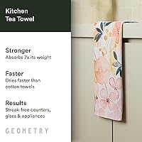 Vista 2 de GEOMETRY Kitchen Tea Towels - Quick Dry Microfiber Dish Towels for Kitchen Sleepy Fields, 18" x 30" 1 Pack